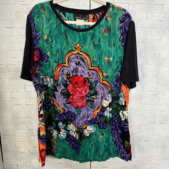 Carole little women’s top art to wear, modern impressionist, bohemian feminine - Picture 1 of 7